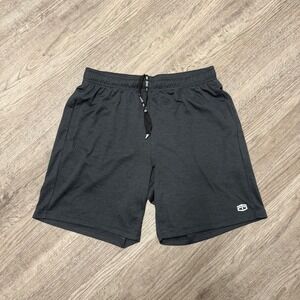 Tapout Mens Athletic Shorts Large Charcoal Gray Textured Polyester Gym Workout